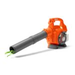 Husqvarna 585729102 223L Toy Trimmer, Gray & 589746401 Leaf Toy Plastic Blower, Grey/Orange & 589289601 Toy Lawn Mower for HU800AWD