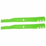 8TEN LawnRAZOR Blade Set for Cub Cadet MTD Troy Bilt 942-04308-X LTX1040 RZT-L42 Mustang XP Toothed 42-inch Cut Deck 2 Pack