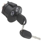 gradora Riding Lawn Mower Ignition Switch with Key 5 Terminals Replacement for Craftsman Zero Turn John Deere Cub Cadet Bad Boy MTD Ariens 925-04659 725-04659 GY00191