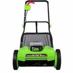 Wild Edge 16-Inch 40V Lithium-Ion Cordless Push Reel Mower, 2.0 AH Battery and Charger Included