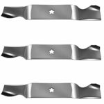 (3) Lawn Mower Blades for Craftsman Husqvarna AYP Riding Mower with 54″ Deck Replaces 532187254