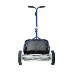 Amazon Basics 18-Inch 5-Blade Push Reel Lawn Mower with Grass Catcher, Blue