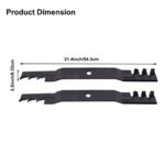 ELITEWILL 2pcs Lawn Mower Mulching Blades Fit for John Deere 42” D100, D110, D120, D130, Z225, Z235, D125 Replaces OEM # GX22151