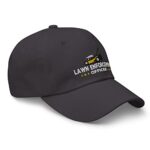 Lawn Enforcement Officer Hat, Lawn Mower Dad hat Dark Grey