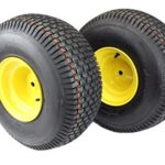 Antego (Set of 2) 20×8.00-8 Tires & Wheels 4 Ply for Lawn & Garden Mower Turf Tires