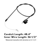 IDEASURE Zone Control Cable Fit for Craftsman Lawn Mower – Engine Control Cable Fit for Murray Weed Eater Poulan Sears Husqvarna Self-propelled Push Mower, Replace 582991501 158152
