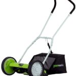 Greenworks 16-Inch Reel Lawn Mower with Grass Catcher 25052