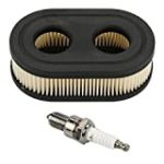 Lawn Mower Parts Air Filter with Spark Plug for Troy-Bilt Tb110 Tb115 Tb200 Tb230 Tb330