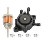 HIPA Fuel Pump + Fuel Filter for John Deere L105 L107 L108 L111 L118 L120 L130 LT166 LT180 LT190 LTR166 LTR180 LX277 LX280 LX288 Riding Lawn Mower