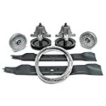 42” Deck Rebuild Kit (2) Spindles, (2) Pulleys, (2) Blades, (1) Belt – Fits Cub Cadet CC30 Mini Rider, LTX1040, LTX1042, EZT-L42, RZT-42, RZT-L42, RZT-S42, 2011 & 2014