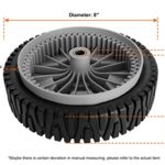 8 Inch Front Wheels Replaces for HU 581009202-2 Pack Drive Wheels Tires Compatible with Hon da Black Max Lawn Mower, Craftsman 917376161, HU 7021RES Self Propelled Mower, Replace 193912×460