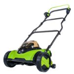 Earthwise 2120-16 20-Volt 16-Inch Electric Cordless Reel Lawn Mower, 2.0Ah Battery & Fast Charger Included