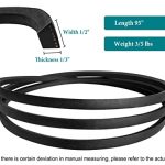 Deck Belt Replace 144959 Compatible with 42″ Deck Craftsman Mower – Mower Belt Compatible with Craftsman LT1000 LTX1000 LT2000 917 Tractor, Poulan PD185H42ST Riding Mower, Hus qvarna Lawn Mower