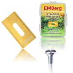 EMBerg Endurance Blades (18 Pack) for Husqvarna Automower Gardena Mcculloch Robotic Lawnmower Mowing Lawn Mower Robo Robot Accessories Replacement Blade for 315 430 435 450 and many others. (Titanium)