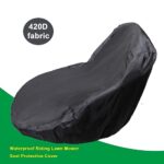Waterproof Riding Lawn Mower Seat Protective Cover Compatible with John Deere,Cub Cadet,Craftsman,Kubota, Mower Tractor Seat Cover (Medium)