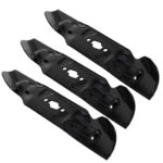 QUICKIEPARTS 3Pk 742P05094 Ultra High-Lift Blades Compatible with Craftsman, MTD, Troy Bilt Tractors and and Zero-Turn Mowers