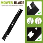 PetMigo 742-0741 942-0741 Mower Blade for MTD Cub Cadet Troy Bilt TB 110 TB 125 CC999ES CC99M SC500E S621SS RM105 RM110 Tru-Cut 100-230 Pro-Cut 942-0741A 2 Pack