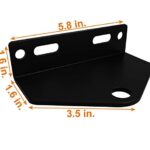 Universal Zero Turn Lawn Mower Trailer Hitch 5 Inch Heavy Duty Steel – Including Installation Hardware (Black)