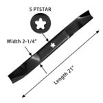 Parts Camp 134149 Mower Blade for 42″ Cut Craftsman Husqvarna Poulan 134149 532134149 2 Pack