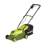 Sun Joe MJ401C-RM 14-Inch 28-Volt Cordless Push Lawn Mower, w/10.6-Gallon Collection Bag, 3-Position Height Adjustment, Safety Key, 14 inches, Green (Renewed)