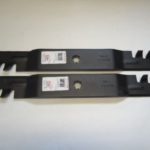 John Deere AM137333 GX22151 GY20850 (2) Mulching Blades 42″ D100 D110 LA125 LA135 AM141034, AM141032