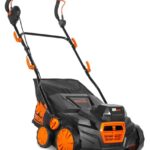 WEN 20V Max Cordless Brushless Electric Dethatcher and Scarifier, 15-Inch 2-in-1 with Collection Bag (20716)