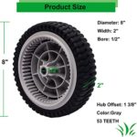 2 Pack Lawn Mower Front Drive Wheels Replaces MTD Troy-Bilt 734-04018,734-04018C,734-04018B, 734-04018A