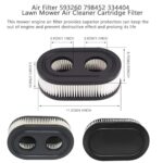 593260 798452 334404 Air Filter, 4247 5432 5432k 09P00 09P702 Engine Parts Lawn Mower Air Cleaner Replacement Filters, 500EX 550EX 575EX 625EX 675EXI 725EXI Mower Air Filter Mower Accessories (2Pcs)