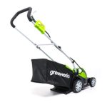 Greenworks 14-Inch 40V Cordless Lawn Mower, 4.0 AH Battery Included MO40B410 (Renewed)
