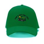 Lawn Mower How I Roll Funny Embroidery Adjustable Structured Baseball Hat Kelly Green