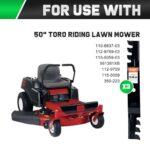 Grasscool SS5000 Timecutter 50 inch Mulching Blades for Toro Time Cutter MX5050 MX5000 MX5075 Z5000 70750 Zero Turn 50”Deck Mower Replace for 110-6837-03 115-5059-03 112-9759-03