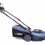 SENIX 58 Volt Lithium-Ion Cordless Brushless Push Lawn Mower with Battery and Charger Include, Blue, 17 Inch, (LPPX5-M)