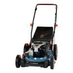 SENIX Gas Lawn Mower, 21-Inch, 140 cc 4-Cycle Briggs & Stratton Engine, 3-in-1 Push Lawnmower, 6-Position Height Adjustment with 11-Inch Rear Wheels, LSPG-M7, Blue