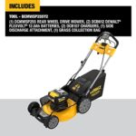 DEWALT 2x20V Rear Wheel Drive Self-Propelled Mower 12AH Batteries (DCMWSP255Y2)