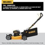 DEWALT DCMWP233U2 2X 20V MAX Brushless Lithium-Ion 21-1/2 in. Cordless Push Mower Kit with 2 Batteries (10 Ah)
