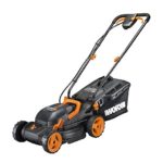 WORX WG779.9 2x20V (4.0AH) Cordless 14″ Lawn Mower with Mulching Capabilities and Intellicut