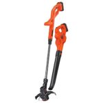 BLACK+DECKER LCC222 20V MAX Lithium String Trimmer/Edger, Sweeper Plus 2 Battery Combo Kit, 10″