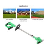 LQYGM Electric Grass Trimmer Lawn Mower 21V 2000mAh Lithium-Ion Cordless W eed Brush Cutter Kit Garden Tools with Replace Blade