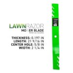 8TEN LawnRAZOR Blade for Toro 79214 Timecutter Z 42″ Deck 106-8744-03 96-362 (Toothed Mulching) 2 Pack
