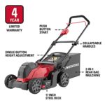 Powerworks 40V 17 inch Cordless Lawn Mower with 4.0 Ah Battery and Charger Included