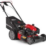 Craftsman M275 159cc 21-Inch 3-in-1 High-Wheeled Self-Propelled FWD Gas Powered Lawn Mower, with Bagger, Red