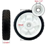 LTNICER Toro 115-4695 138-3216 Lawn Mower Wheels Replacement 115-4695 8 Inch Drive Wheel Gear Assembly(2 Pack)
