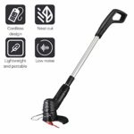 Romellar Lawn Mower, Cordless Electric Mowing Machine Trimmer,USB Rechargeable Handheld Portable Lightweight Grass Cutter Machine,Mower Weed Eater,Lawn Trimmer Electric Weed Eater,for Home Hotel Lawn