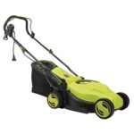 IUHJNWE Electric Walk Behind Push Lawn Mower, 13-inch, Small and Medium-Sized Lawn Grass Trimming Mower, 12-Amp