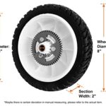 Budrash 105-3036 Wheels for Toro 22″ Recycler Lawn Mower – 8 Inch Rear Tire Drive Wheel Gear Assembly Compatible with Toro 20041 20066 20017 20068 20073 Recycler Self-Propelled Push Mower, 2 Pack