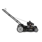 Yard Machines 140cc OHV 21-Inch High Wheeled 2-in-1 Walk-Behind Push Gas Powered Lawn Mower – Perfect for Small to Medium Sized Yards – Side Discharge and Mulching Capabilities, Black
