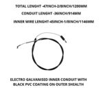 VIRTIONZ Replacement Toro self propelled Cable | for Toro 22″ Propelled Lawn Mower 105-1844 and More | Recycler Lawn Mower Cable