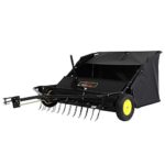 Brinly STS-42BHDK-A 42″ Tow-Behind Lawn Sweeper with Dethatcher and Hamper Windscreen