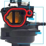 799584 Carburetor Fit for Briggs and Stratton 799584 594058 594057 592361 594529?Compatible with Briggs and Stratton TB110, TB200, 550ex, 625ex, 675EX, 725EXI Lawn Mower Engine