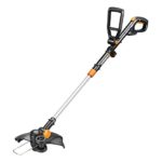 Worx WG170 GT Revolution 20V 12″ Grass Trimmer/Edger/Mini-Mower 2 Batteries and Charger Included, Black and Orange